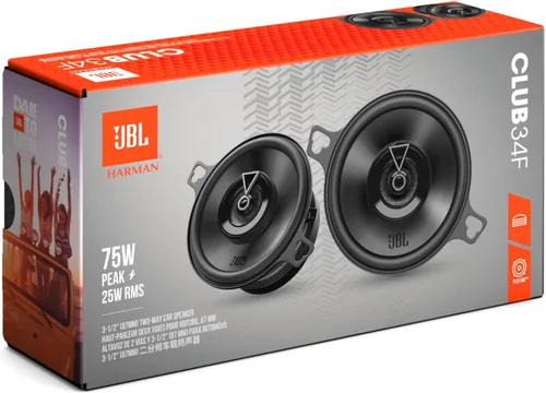 Miniatura 5 de JBL Club 34F - Altavoz de coche bidireccional de 3-1/2" (87mm), pico de 75 vatios, 25 vatios RMS, sensibilidad (@ 2.83V): 89dB, respuesta