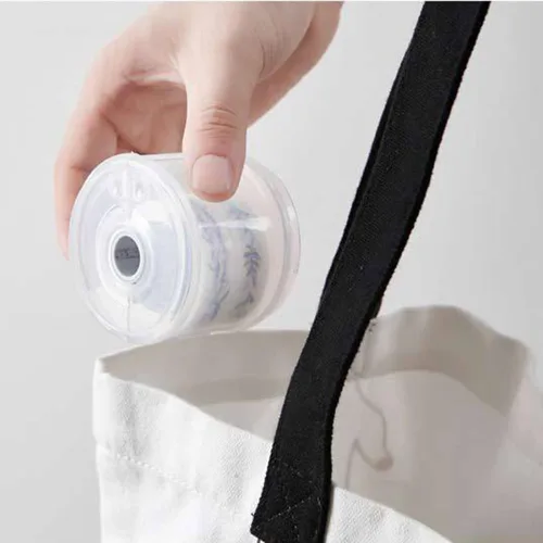 Miniatura 4 de Dreamty - 2 unidades de soporte dispensador de cinta Washi, cortador de cinta portátil redondo transparente con cubierta a prueba de polvo