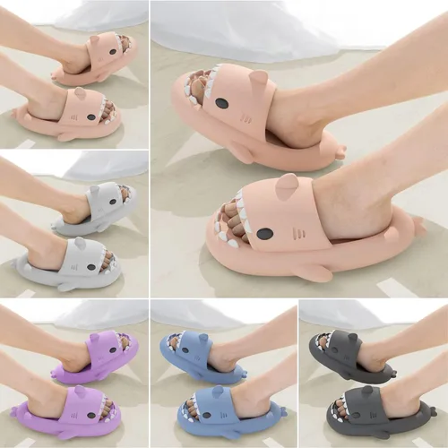 Miniatura 5 de MUMIK Sandalias de tiburón para niños, pantuflas de tiburón mejoradas, sandalias de tiburón en la nube, antideslizantes, suela gruesa, cómodas