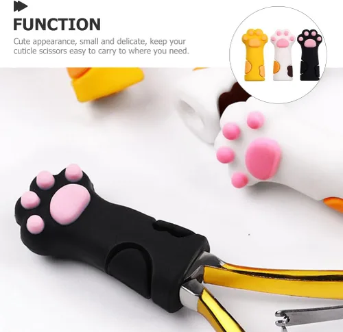Miniatura 5 de FOMIYES 9 piezas de tijeras de piel muerta estuche protector de uñas tijeras pinzas para uñas protector de uñas pinzas de cutícula cubre cutícula