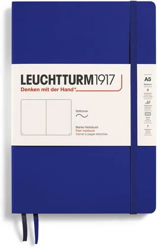 Miniatura 14 de LEUCHTTURM1917 - Cuaderno de tapa blanda mediano A5 - 123 páginas numeradas para escritura y diario (Verde bosque, liso)
