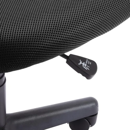 Miniatura 7 de Amazon Basics Silla de oficina con respaldo bajo, malla transpirable, altura ajustable, asiento acolchado, ruedas giratorias, soporte de espalda