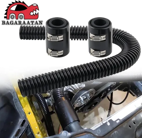 Miniatura 2 de Manguera de radiador flexible universal de 24 pulgadas, adaptador universal de mangueras de agua de acero inoxidable, kit de manguera de radiador