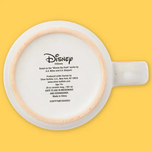 Miniatura 7 de Taza de Campista de Cerámica con Esmalte Reactivo Silver Buffalo Winnie the Pooh con Piglet, Tigger y Eeyore, 20 Onzas Grupo Winnie the Pooh