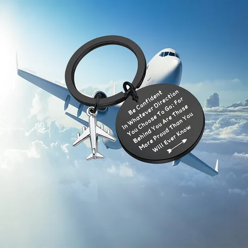 Miniatura 7 de LQRI Future Pilot Gift - Nuevo regalo de piloto, regalo de graduación de piloto, ten confianza en cualquier dirección que elijas ir, Medio