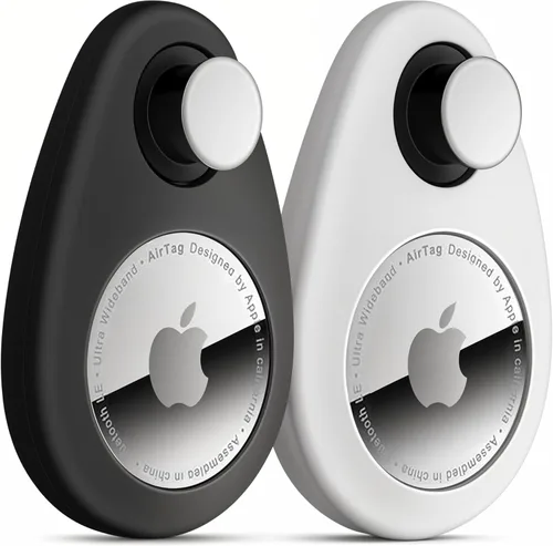 Soporte para Airtag para niños oculto, paquete de 2 fundas de rastreador GPS, funda de seguridad antiextracción Air Tag con pasadores, cubierta GPS