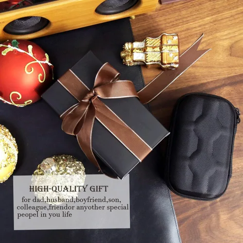 Miniatura 6 de Caja organizadora de reloj duro para hombres o mujeres, funda de viaje para 3 relojes, soporte portátil para relojes de pulsera y relojes