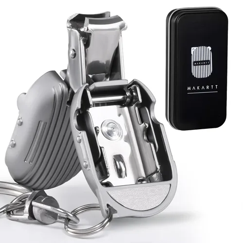 Miniatura 10 de Makartt Cortaúñas para uñas encarnadas con elevador de uñas, juego de podólogo de acero inoxidable para uñas gruesas, herramientas de manicura