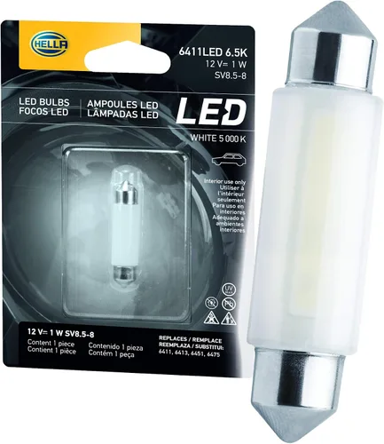 Miniatura 4 de HELLA Bombilla LED de rendimiento 6411LED 5K, 12 V, 1 W, 5,000 Kelvin blanco cálido