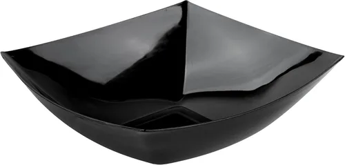 Miniatura 21 de Restaurantware Moderna - Cuencos de plástico de lujo de 8 onzas, 10 cuencos cuadrados desechables para ensalada, duraderos y resistentes