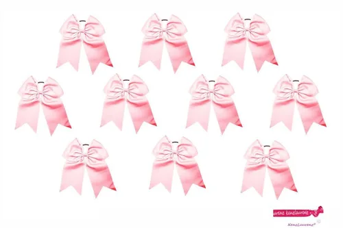 Miniatura 32 de Kenz Laurenz Lazos grandes para el pelo de 7 pulgadas, accesorios clásicos grandes para adolescentes, mujeres y niñas, animadoras de sóftbol