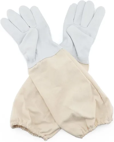 Miniatura 2 de KINGLAKE Beekeeping Gloves Bee Hive Gloves Goatskin Beekeeping Protective Glove with Sleeves Large for the Beginner Beekeeper