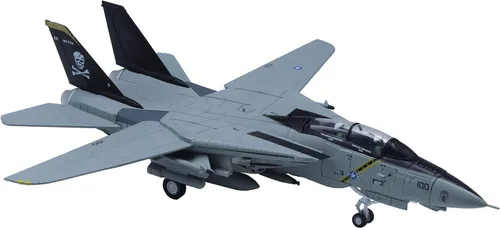 Miniatura 4 de 1/100 F-14 Tomcat Skeleton Fighter Modelo de avión militar fundido a troquel modelo de avión militar F-14 (básico)