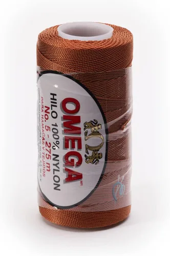 Miniatura 35 de Nylon NO.5 by Omega - Cuerda fuerte 100% nailon para ganchillo fino y manualidades - Color: 04 amarillo claro
