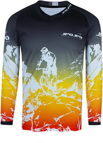 Weimostar Maillot de ciclismo de manga larga para hombre, transpirable, equipo deportivo, equitación, camiseta de ciclismo