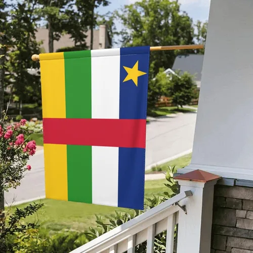 Miniatura 8 de Flag of the Central African Republic Garden Flag 12.5"x18" Inch Double Sided Garden Flags Home Lawn Outdoor Decor Flags Party Banner Welcome Flag