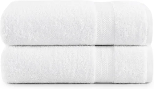 Miniatura 32 de Lane Linen Paquete de 4 toallas de baño 100 % algodón (35 x 66 pulgadas), hilado en anillo, extra grandes, secado rápido, suaves, de poca pelusa