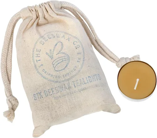 The Beeswax Co - Velas de cera de abejas ligeras, perfumadas a miel natural, para el hogar, larga duración y ecológicas, mecha de algodón, quema