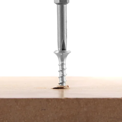 Miniatura 5 de Tornillos para paneles de yeso #8 x 3/4", 100 tornillos de madera autorroscantes rápidos de acero al carbono, cabeza plana SG TZH