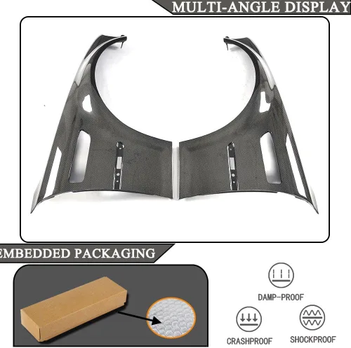 Miniatura 7 de Ventilación lateral del guardabarros compatible con BMW Serie 3 E46 M3 Coupé Convertible 1998-2005 salida de fábrica de fibra de carbono pura CF