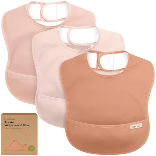 Miniatura 16 de KeaBabies Paquete de 3 baberos impermeables para comer, baberos ligeros para alimentación de niños pequeños con gran atrapador de alimentos, a