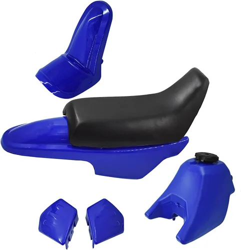 Miniatura 2 de Kit de cuerpo azul PW50, guardabarros de plástico, tanque de gas, placas laterales, kit de carenados para bicicletas compatible con PW50 PW 50