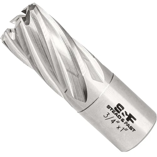 Miniatura 18 de S&F STEAD & FAST Cortador anular, diámetro de corte de 9/16" x 1" profundidad de corte para prensa de taladro magnética, brocas Mag con pasador