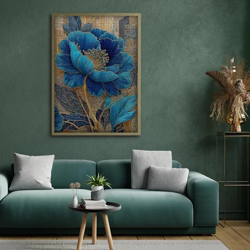 Miniatura 6 de Rompecabezas de flores azules para adultos de 1000 piezas, hermosos rompecabezas florales elegantes vintage, rompecabezas con temática de plantas