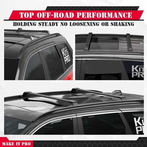 Miniatura 3 de KitsPro Barras transversales para portaequipajes de techo de 260 libras para Jeep Grand Cherokee 2022-2025, Grand Cherokee L 2021-2025, barra