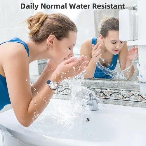 Miniatura 3 de Reloj de enfermera para mujer, resistente al agua, analógico, de silicona, con segundero, reloj de enfermería