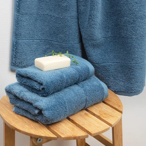 Miniatura 7 de Aston & Arden Aegean - Toallas de baño de felpa sólidas, paquete de 2, 100% algodón turco, 600 GSM, toallas de baño de gran tamaño para spa o hotel