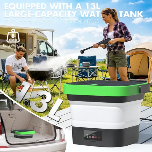 Miniatura 3 de Lavadora a presión inalámbrica, lavadoras a presión portátiles con tanque de 3.5 galones, 7 lavadoras a presión portátiles de mano compatibles
