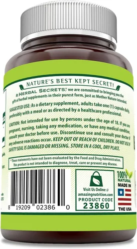 Miniatura 3 de Extracto de Boswellia Serrata Herbal Secrets (65% de ácidos de boswellia) 0.021 oz 120 comprimidos naturales, paquete de de 1, 1