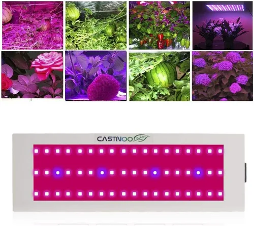 Miniatura 2 de 300 W 54 luces LED de crecimiento, lámpara de crecimiento pequeño de espectro completo con luces LED IR y UV para plantas