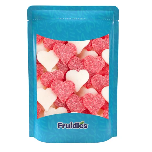 Miniatura 5 de Sanded Gummi Hearts - Goma de mascar para el día de San Valentín, apta para alérgicos, sin OMG, sin edulcorantes artificiales (1 libra)