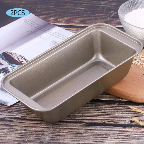 Miniatura 6 de Molde rectangular de 5.2 x 10 pulgadas, acero al carbono, antiadherente, pan, pastelería, utensilios para hornear para el hogar, cocina, panadería