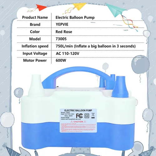 Miniatura 4 de Electric Balloon Pump, Portable 2 Modes Balloon Blower Machine with 14 Balloon Arch Kits, Air Pump for Balloon, Balloon Inflator for Party Decoration
