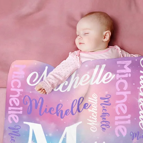 Miniatura 6 de Novgarden Mantas de Bebé Personalizadas para Niñas Adolescentes, Manta Personalizada con Nombre de Franela, Manta de Tiro para Niños, Artículos
