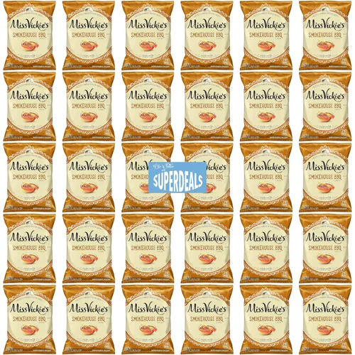 Miniatura 16 de Papas Fritas Cocidas en Caldero de Miss Vickie's Paquete de Valor Empaquetado por SUPERDEALS Bolsa de 1.375 Oz Paquete de Variedad Supremo de 5