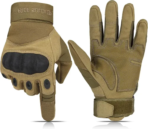 FREE SOLDIER Outdoor Gloves for Men, Motorcycle Gloves for Cycling Hiking Camping Climbing, Airsoft Gloves for Paintball and Shooting