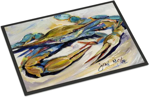 Miniatura 95 de Caroline's Treasures JMK1017JMAT - Tapete de caza de rana garza azul, 24 x 36 pulgadas, tapete para puerta delantera, interior y exterior