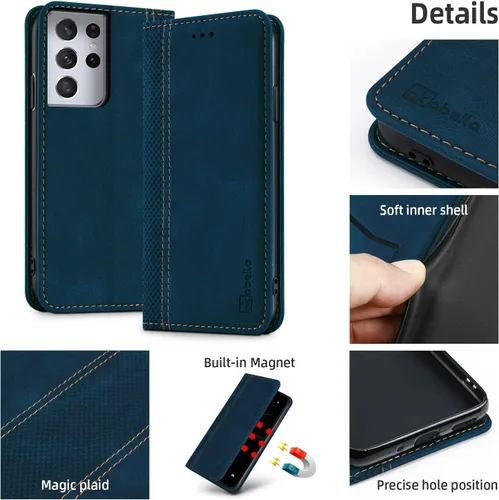 Miniatura 5 de AKABEILA Funda de teléfono móvil para Xiaomi Redmi Note 12 Pro Plus Funda protectora de cuero PU Funda con tapa Billetera plegable Funda