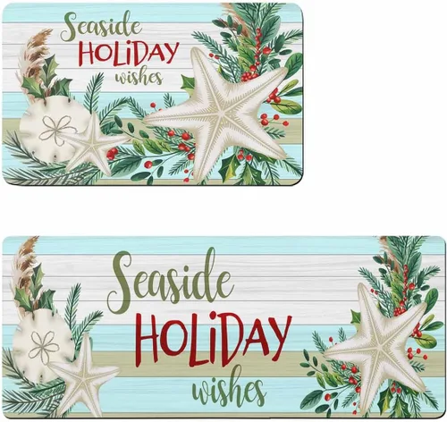 Tapete de baño de Navidad para bañera, antideslizante, de secado rápido y absorbente, tierra de diatomeas, fregadero, dormitorio, cocina, lavable,