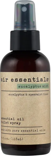 Air Essentials Aerosol de aceite esencial de 4 onzas, elimina los olores del baño y el inodoro con aceites esenciales puros, ambientador hecho con