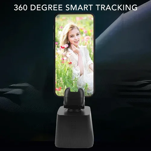 Miniatura 4 de Zyyini Soporte de teléfono de seguimiento facial automático, rotación de 360 grados, trípode de seguimiento facial automático, 800 mAh, puerto micro
