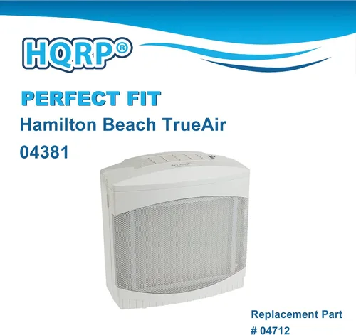 Miniatura 2 de HQRP Paquete de 4 filtros compatibles con Hamilton Beach TrueAir 04712 04381 840117900 True-Air O4712 O4381