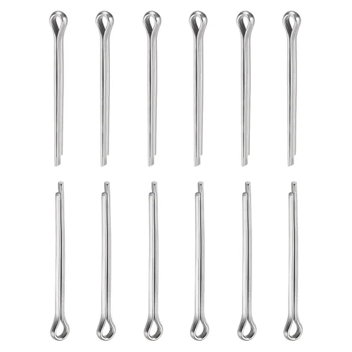 Miniatura 24 de DTGN Pasadores de clip de chaveta de 0.039 in x 0.394 in (DXL), paquete de 30 - Bueno para maquinaria - Sujetadores de horquilla de acero inoxidable