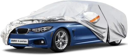 Miniatura 22 de Kayme Funda de automóvil de 6 capas para Audi A4 Sedan (2011-2023), impermeable para todo tipo de clima, cubierta exterior completa, protección