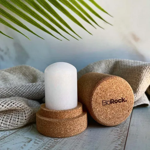 Miniatura 8 de Biorock Crystal Natural - Recambio de desodorante sin perfume de plástico y aluminio, desodorante en barra de sal para mujeres y hombres, ecológico
