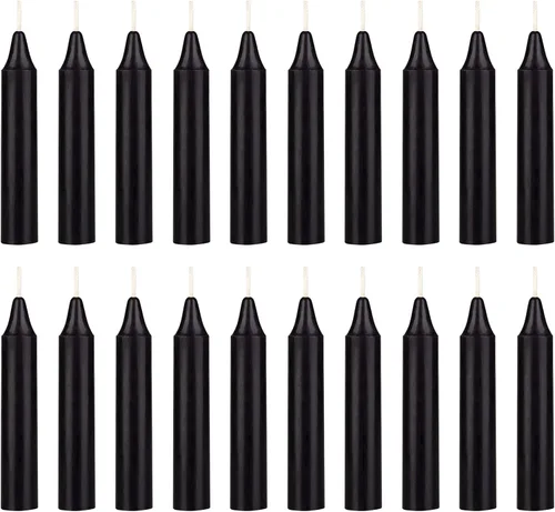 Miniatura 11 de Mega Candles 10 piezas Velas Cónicas Mini Exquisitas de Colores Surtidos Sin Aroma, 4 Pulgadas de Alto x 3/4 Pulgadas de Diámetro, Campanillas